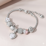 Load image into Gallery viewer, The Rose Garden Swan Bracelet
