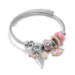 Load image into Gallery viewer, The Guardian Angel &amp; Evil Eye Slider Bracelet
