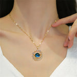 Load image into Gallery viewer, Celestial Ring Pendant Necklace
