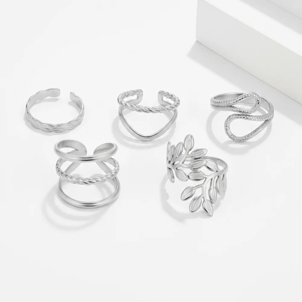 Timeless Adjustable Ring Set (5 Rings)