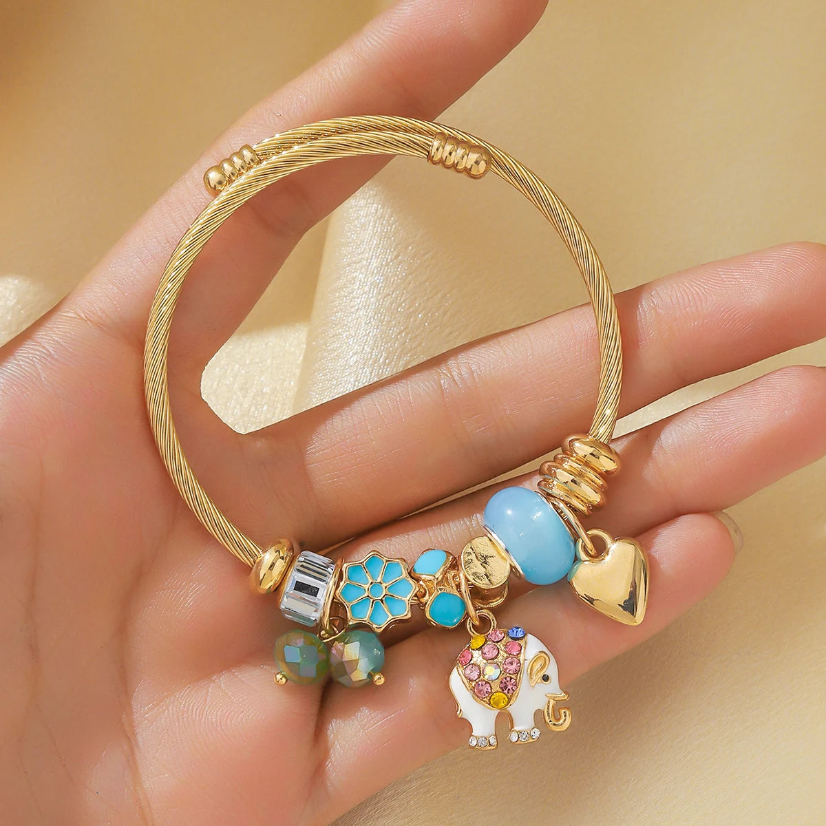 The Golden Wanderlust Charm Bracelet