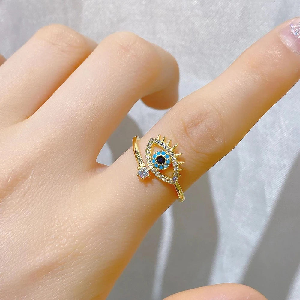 🧿 The "Mystic Gaze" Open Ring