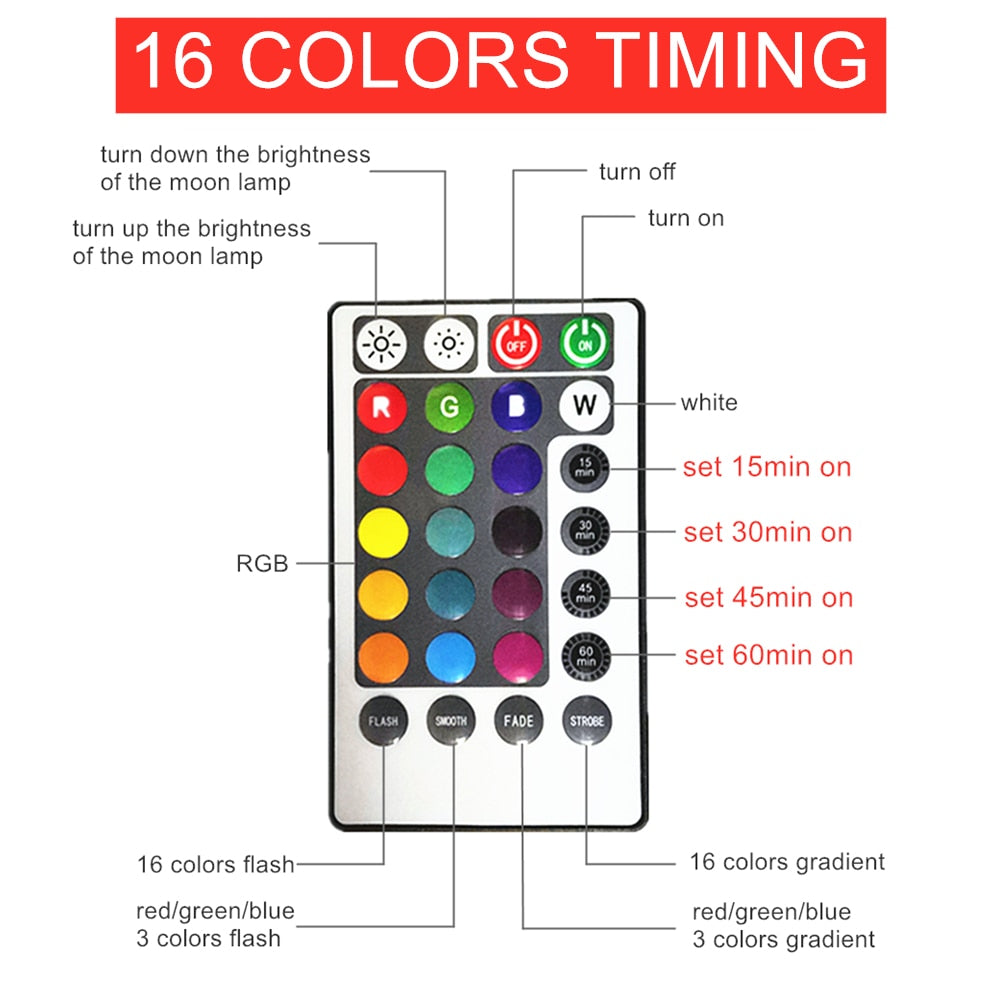 ✨🌚16 Colors & Timer Function🌝✨